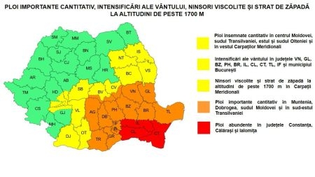 arges cod portocaliu de ploi avertizare